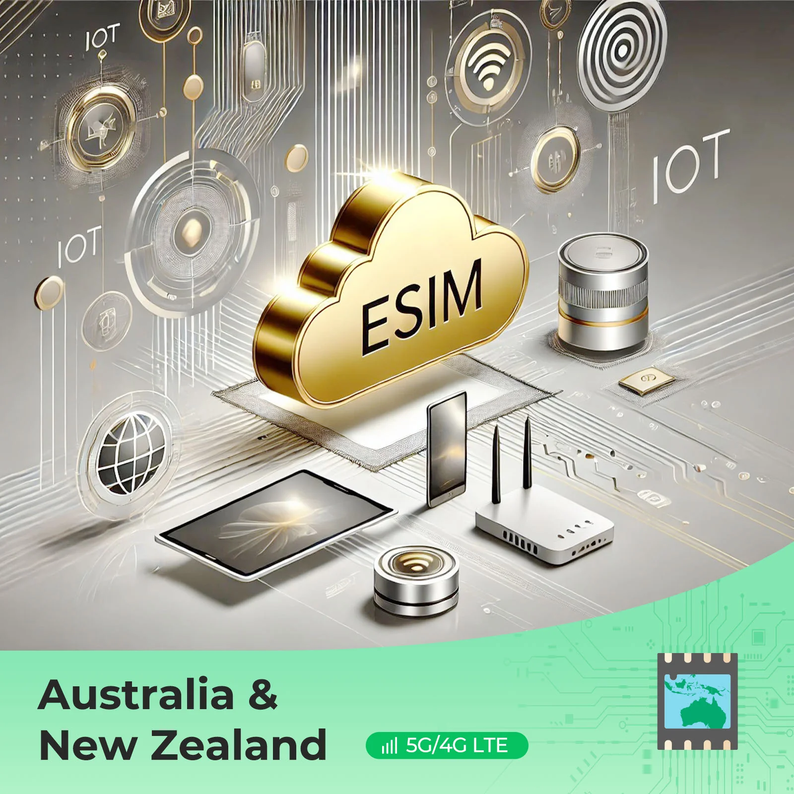 Oceania eSIM - High-Speed Data for Australia & New Zealand, No Roaming Fees
