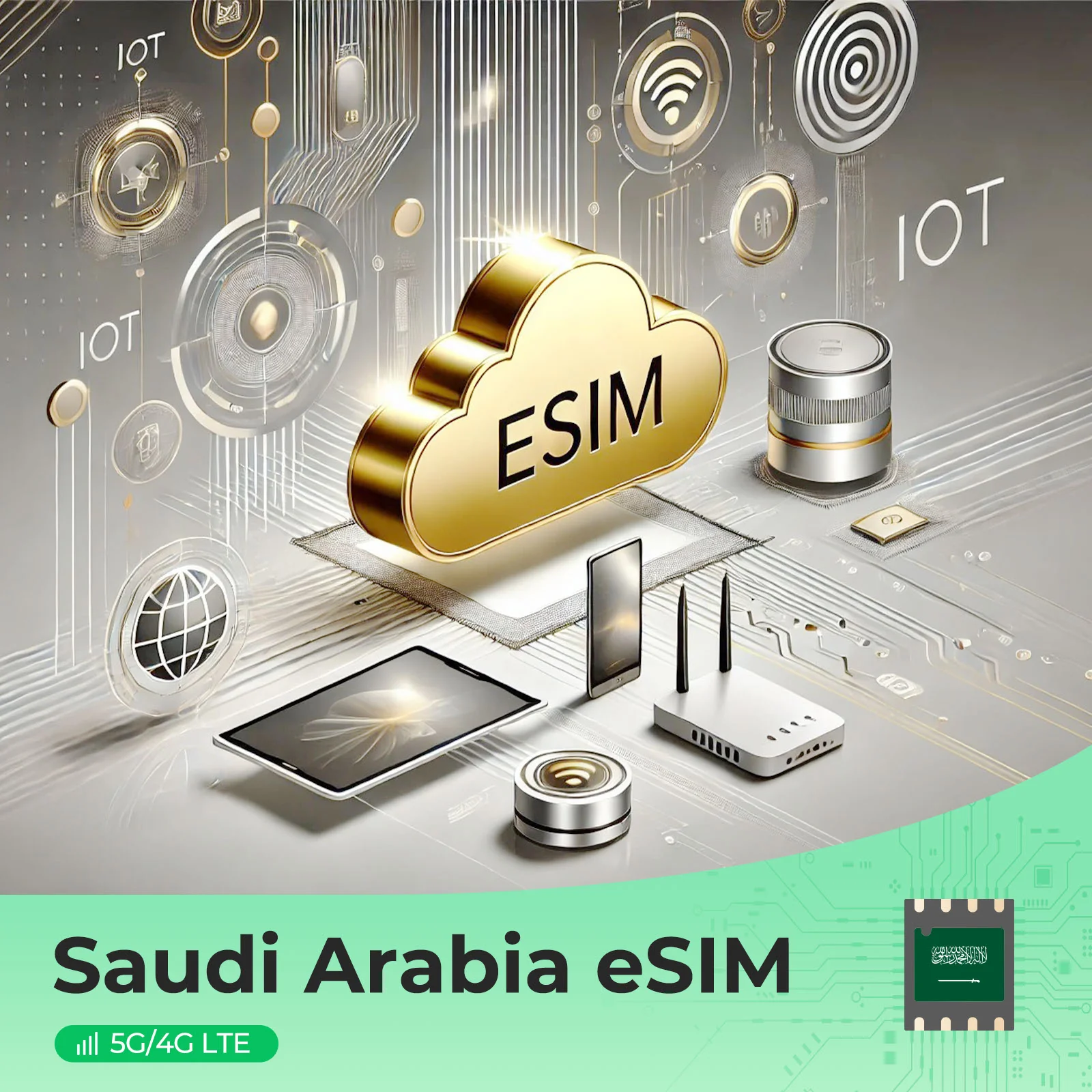 Saudi Arabia Best Travel eSIM - Prepaid 5G/4G, Easy Activation, No Roaming, mobily Support